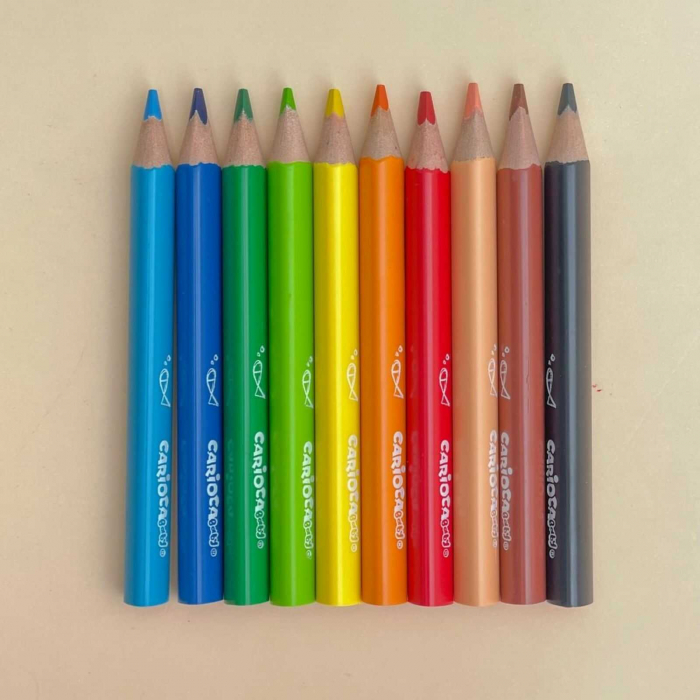 Set 10 creioane colorate Carioca Baby varsta 2 ani. [6]