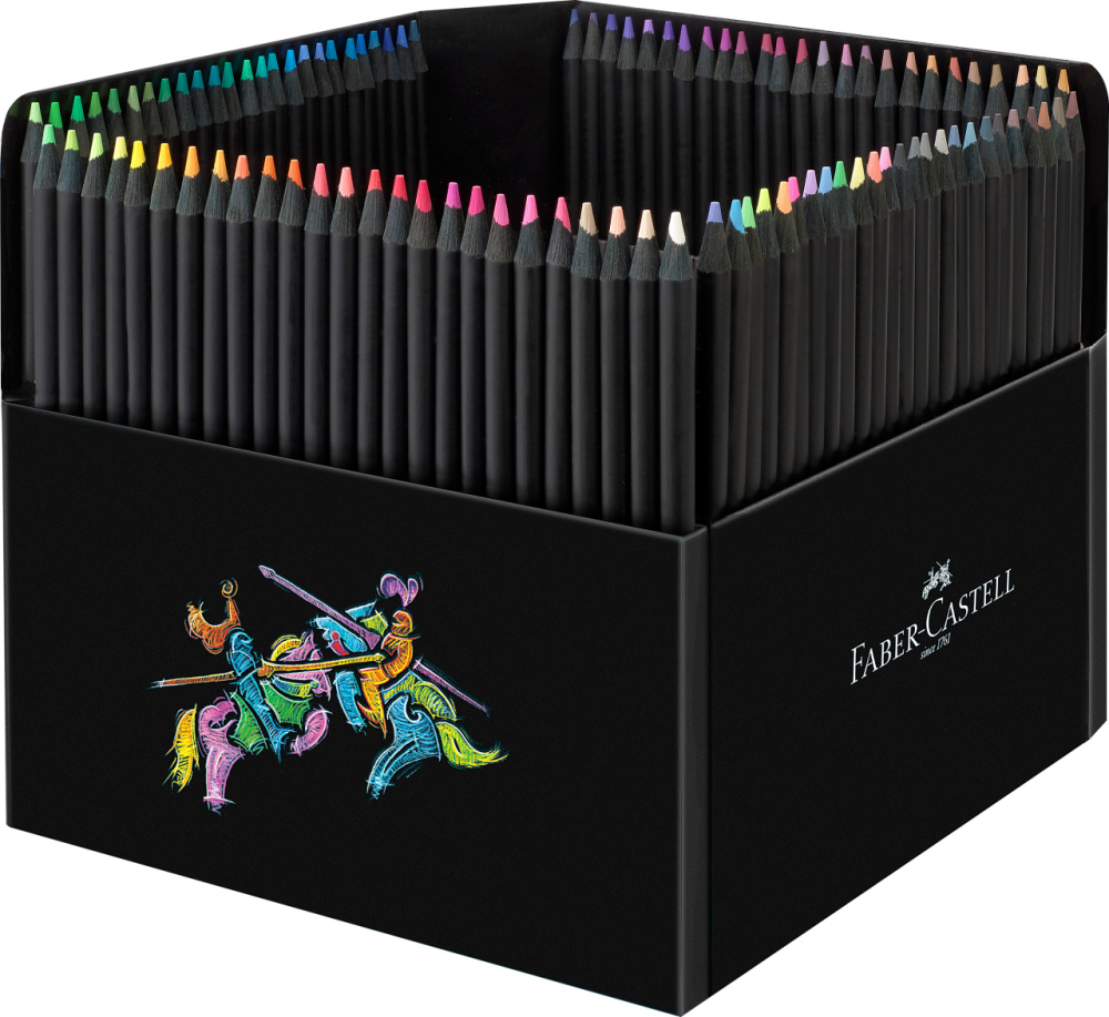 Creioane colorate 100 culori black edition faber-castell [1]