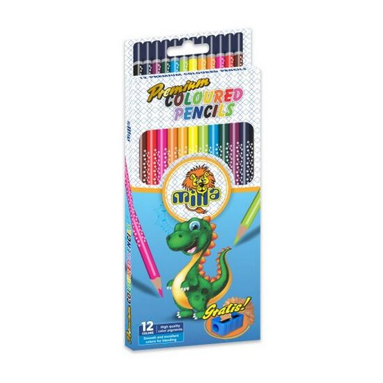 Creioane colorate 12 culori Milla Premium [1]