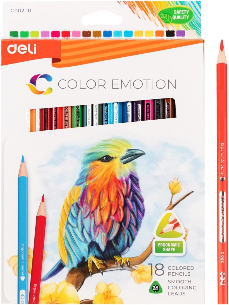 Creioane colorate 18 culori color emotion deli [2]