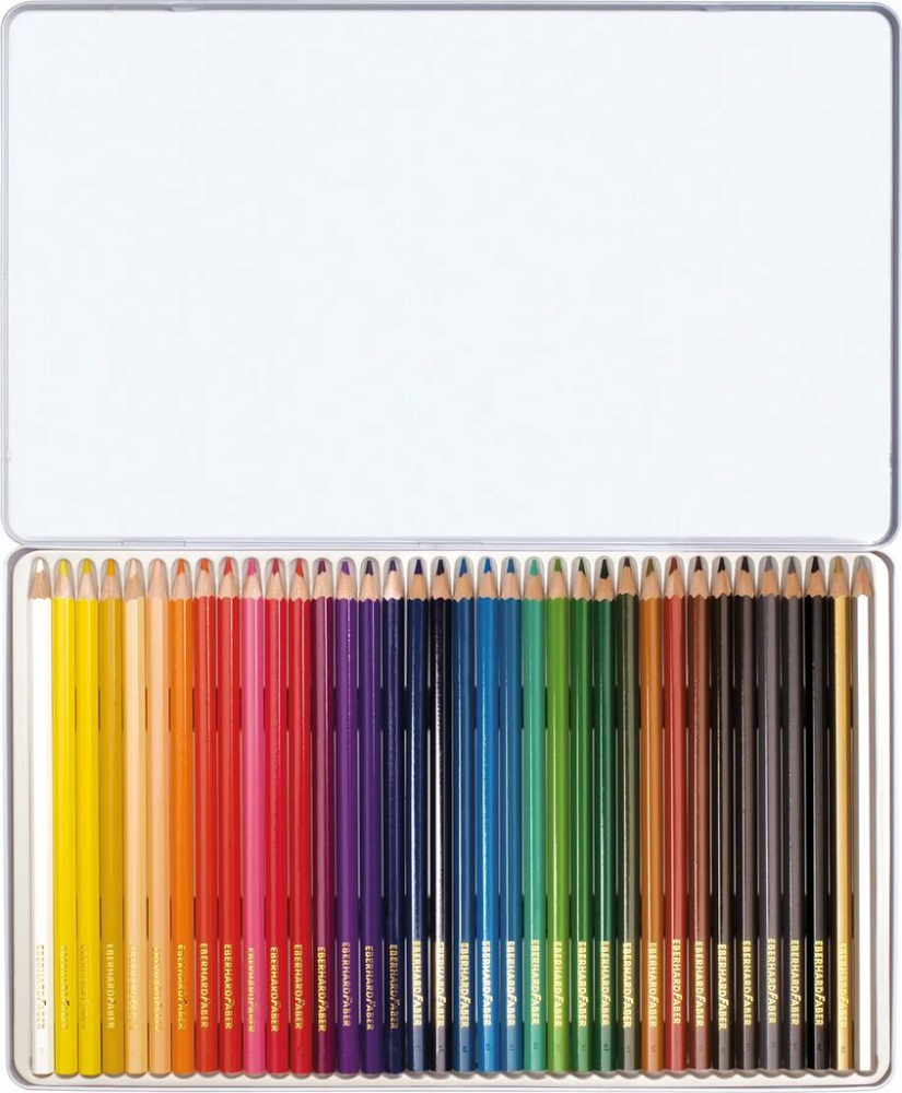 Creioane colorate 36 culori cutie metal eberhard faber [2]