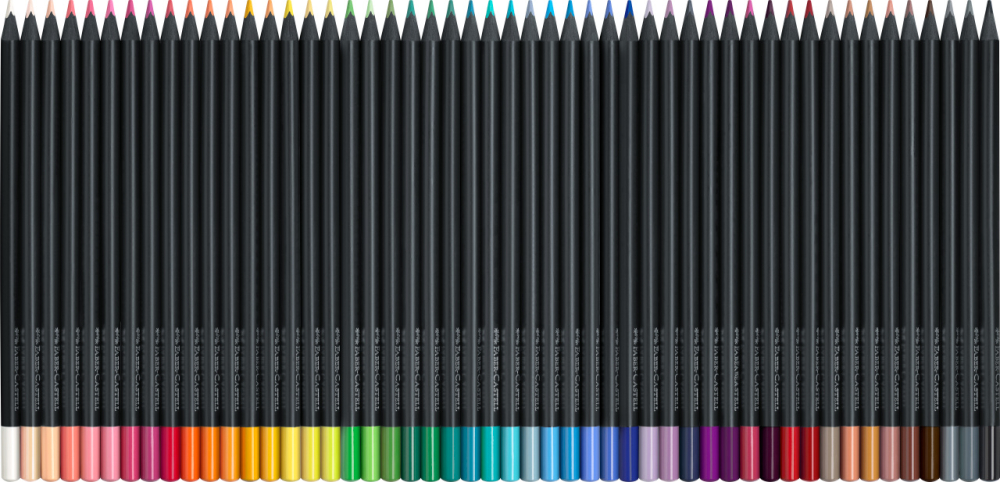 Creioane colorate 50 culori black edition faber-castell [3]