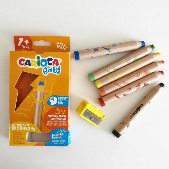 Carioca Baby creioane color pentru copiii cu varsta de 1 an. [6]