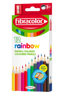 Creioane colorate Fibracolor Rainbow 12 culori [1]