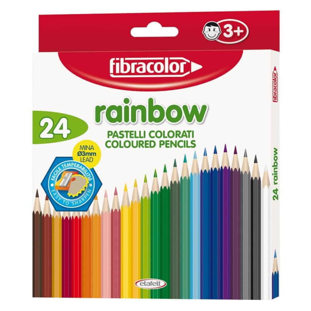 Creioane colorate Fibracolor Rainbow 24 culori [1]