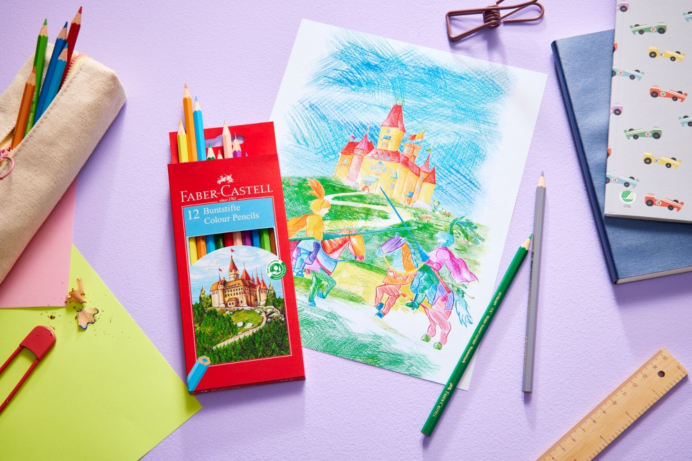 Creioane colorate hexagonale Faber-Castell 12 culori/set [3]
