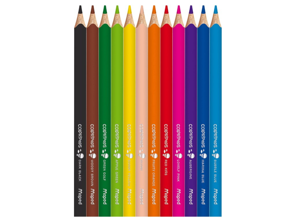 Creioane colorate Maped Color'Peps My First Jumbo 12 culori/set FSC [2]