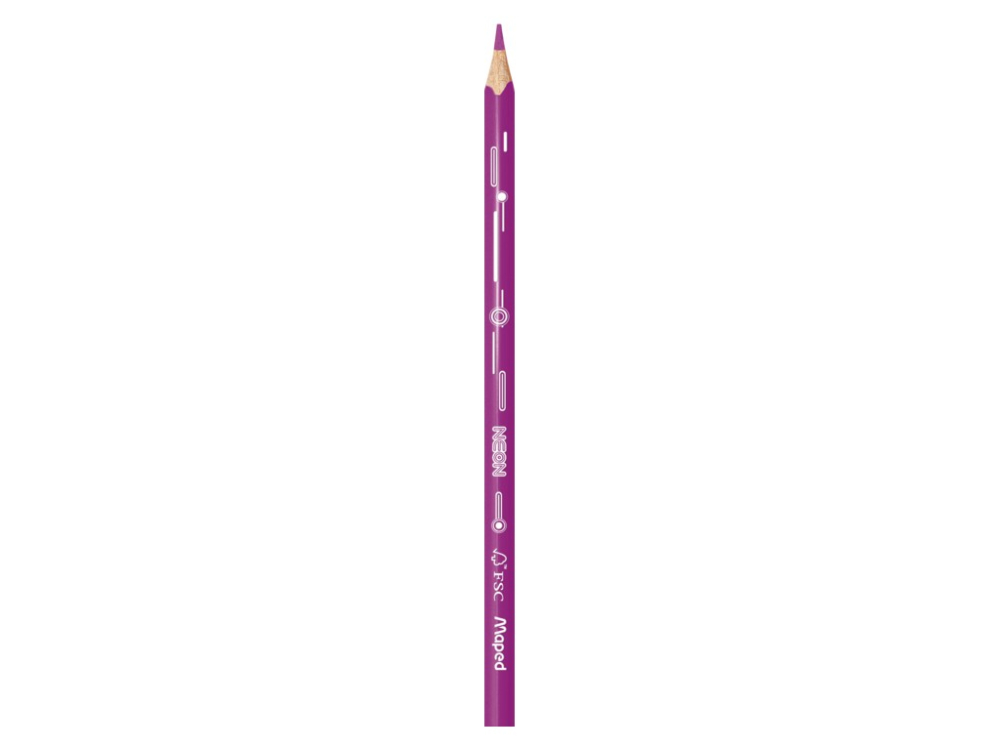 Creioane colorate Maped Color'Peps Neon 12 culori/set FSC [5]