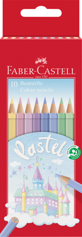Creioane colorate pastel 10 culori faber-castell [1]