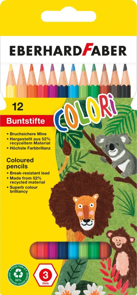 Creioane colorate plastic 12 culori eberhard faber [1]