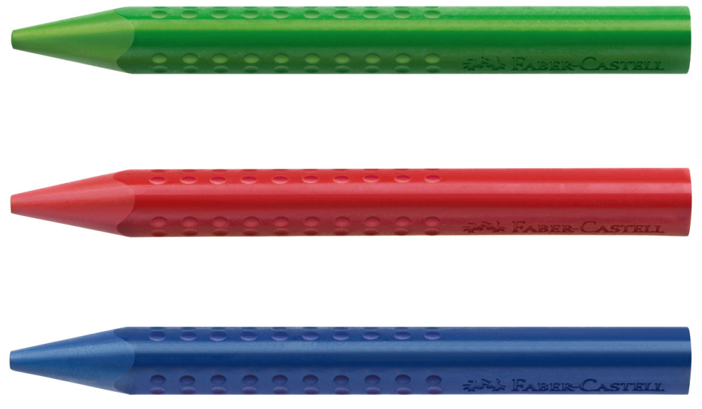 Creioane colorate plastic 12 culori jumbo grip faber-castell [3]
