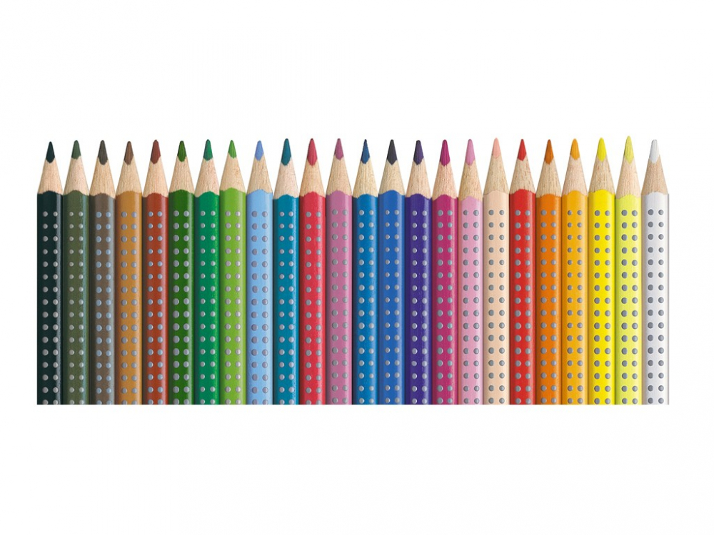 Creioane colorate triunghiulare grip 2001 Faber-Castell 24 culori/set [2]