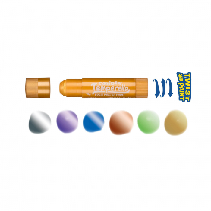 Creion tempera Temperello Metallic, 6 buc / set - pret. [4]