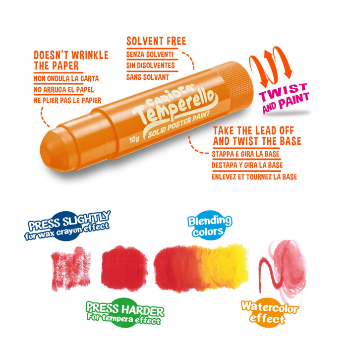 Set creioane colorate tempera Temperello Neon 6 buc / set. [5]