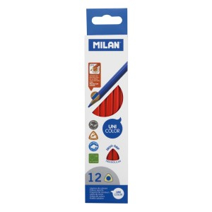 Creion color unicolor set 12 milan rosu 0722313012 [1]