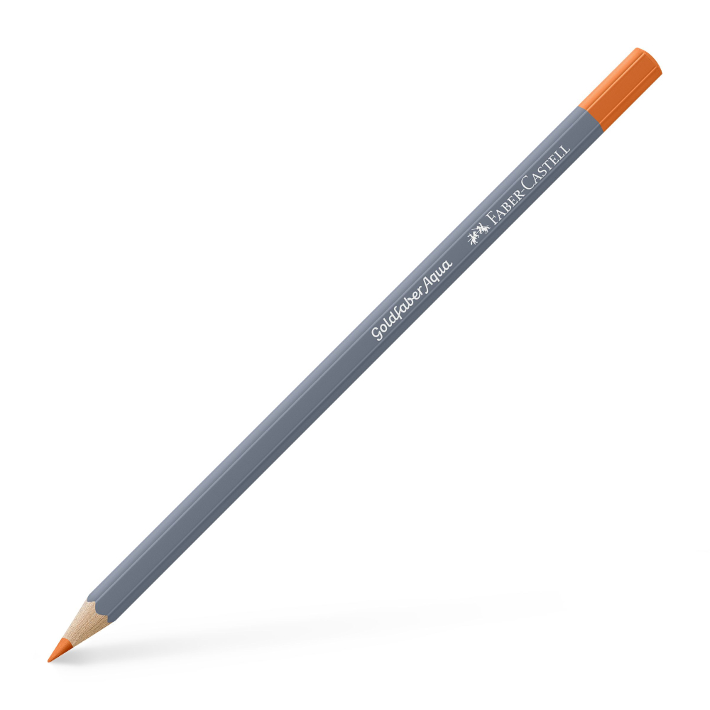 Creion colorat aquarelle portocaliu cadmium inchis 115 goldfaber [1]