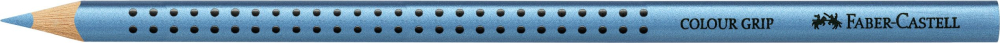 Creion colorat grip albastru metalizat faber-castell [2]