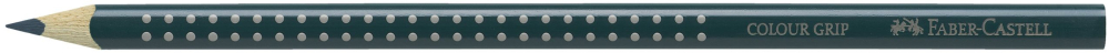 Creion colorat grip verde cobalt inchis faber-castell [2]