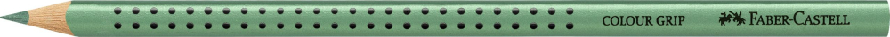 Creion colorat grip verde metalizat faber-castell [2]