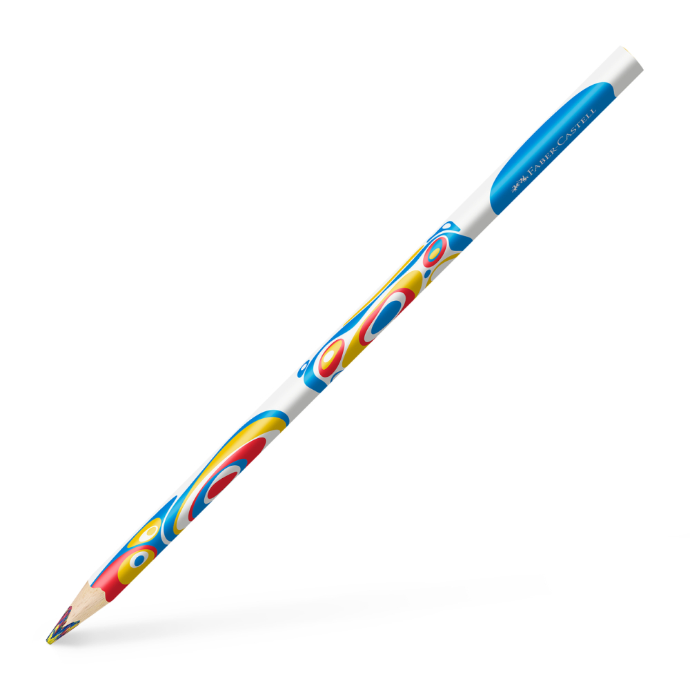 Creion colorat multicolor rosu-galben-albastru faber-castell [1]