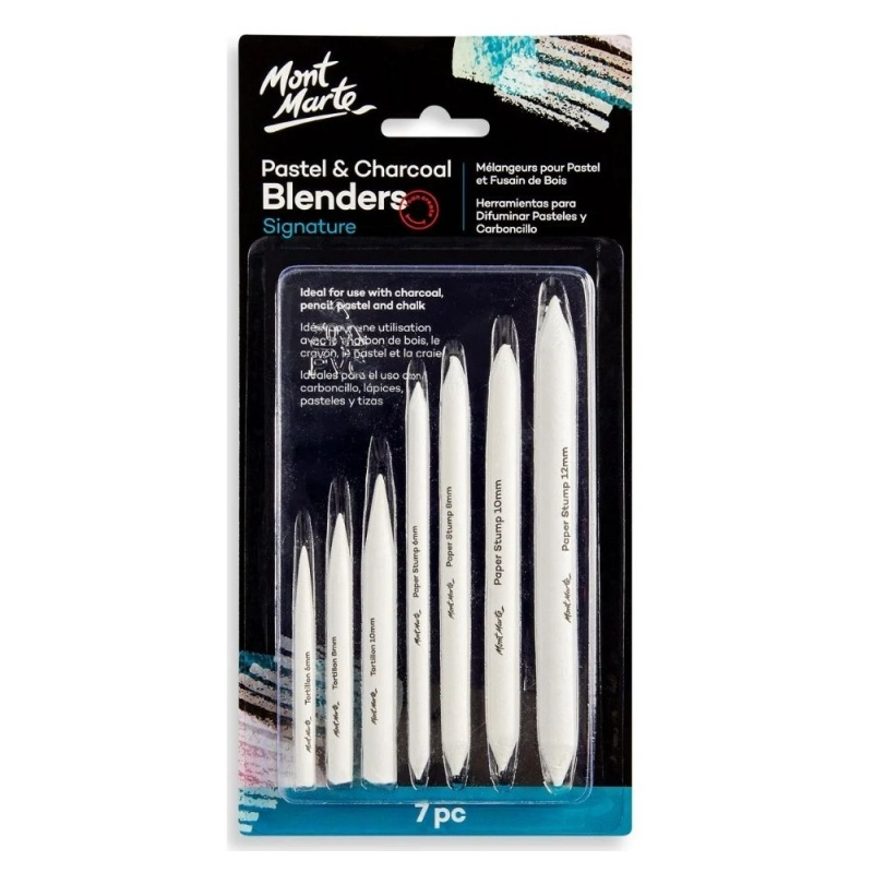 Creion din hartie Mont Marte MAXX0011, special pentru intindere / estompare culoare, 7buc/blister [1]