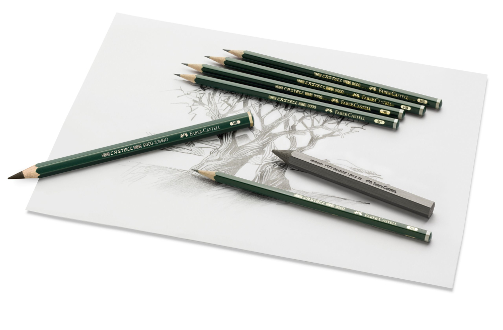 Creion grafit 2b castell 9000 faber-castell [3]