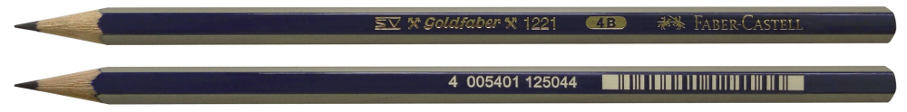 Creion grafit 4b fara guma goldfaber 1221 faber-castell [4]