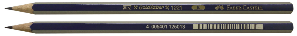 Creion grafit b fara guma goldfaber 1221 faber-castell [3]