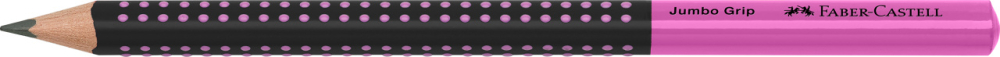 Creion grafit b jumbo grip two tone negru-roz 2022 faber-castell [3]