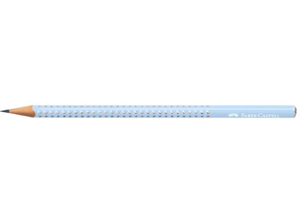Creion grafit B rotund sparkle bleu sky 2024 Faber-Castell [2]