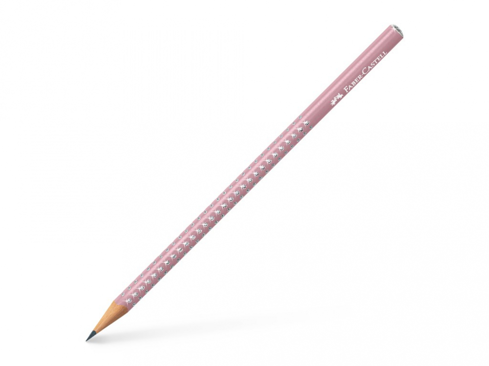 Creion grafit B rotund sparkle rose 2021 Faber-Castell [1]