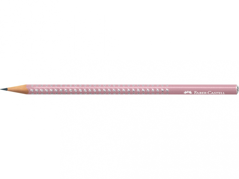 Creion grafit B rotund sparkle rose 2021 Faber-Castell [2]