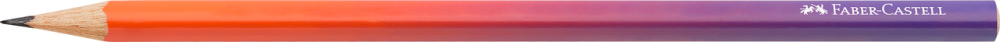 Creion grafit b triunghiular flow violet-portocaliu faber-castell [2]