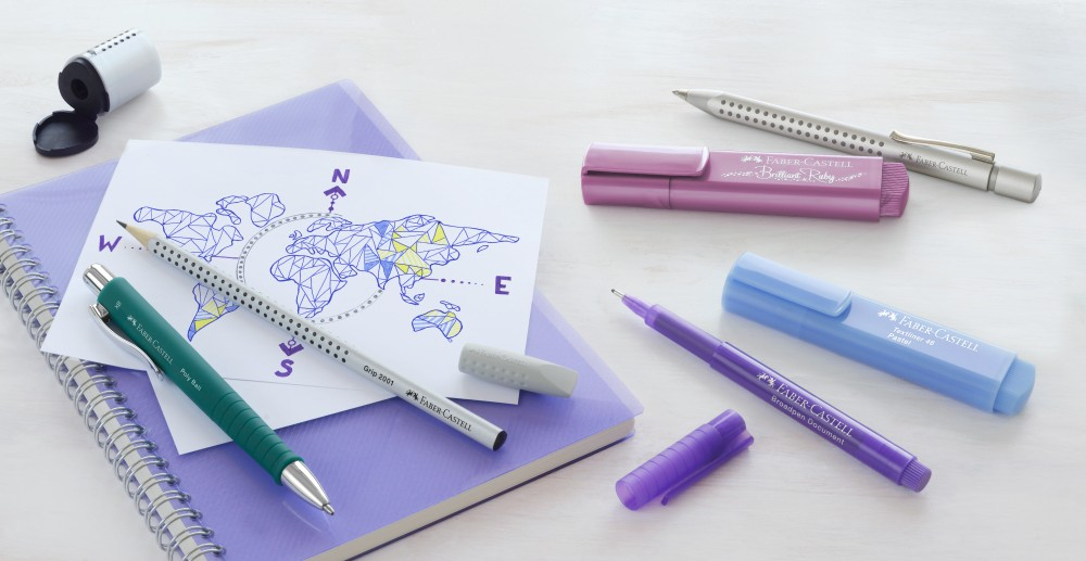 Creion grafit B triunghiular grip 2001 gri Faber-Castell [3]