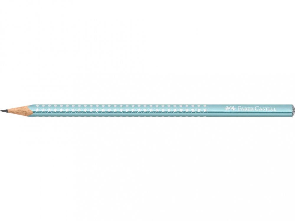 Creion grafit B triunghiular sparkle bleu ocean metalizat 2023 Faber-Castell [2]