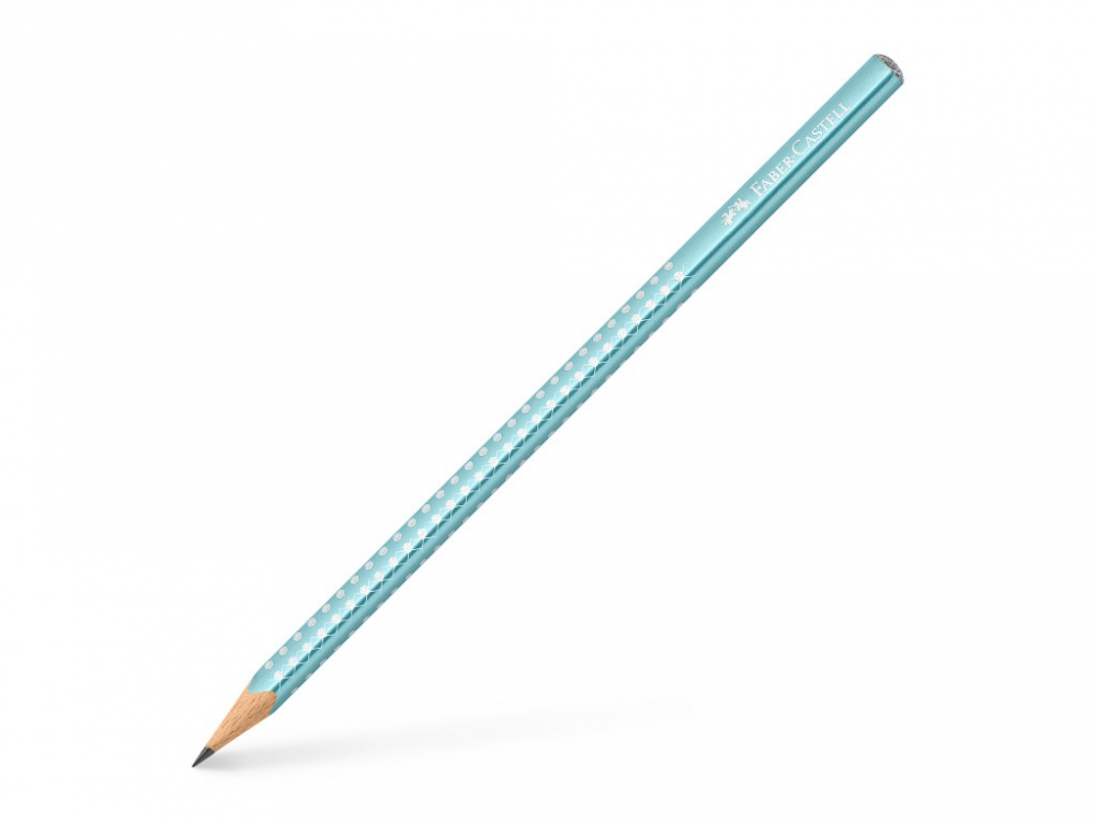 Creion grafit B triunghiular sparkle bleu ocean metalizat 2023 Faber-Castell [1]