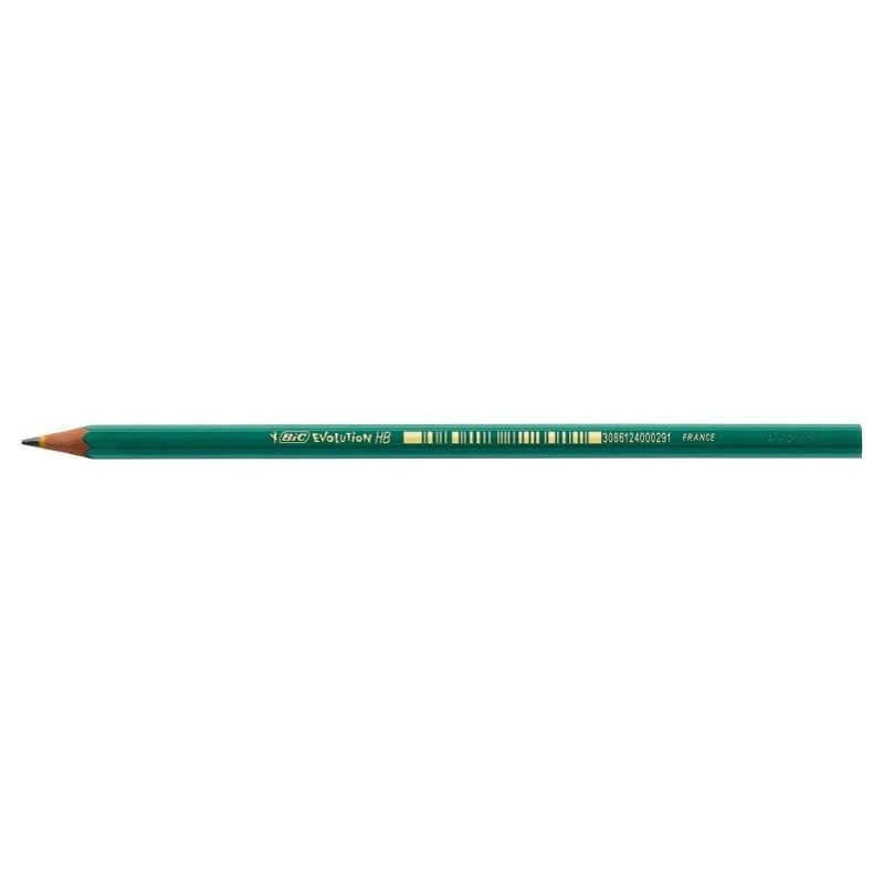 Creion grafit Bic Evolution 650, HB, corp hexagonal verde, fara guma de sters [2]