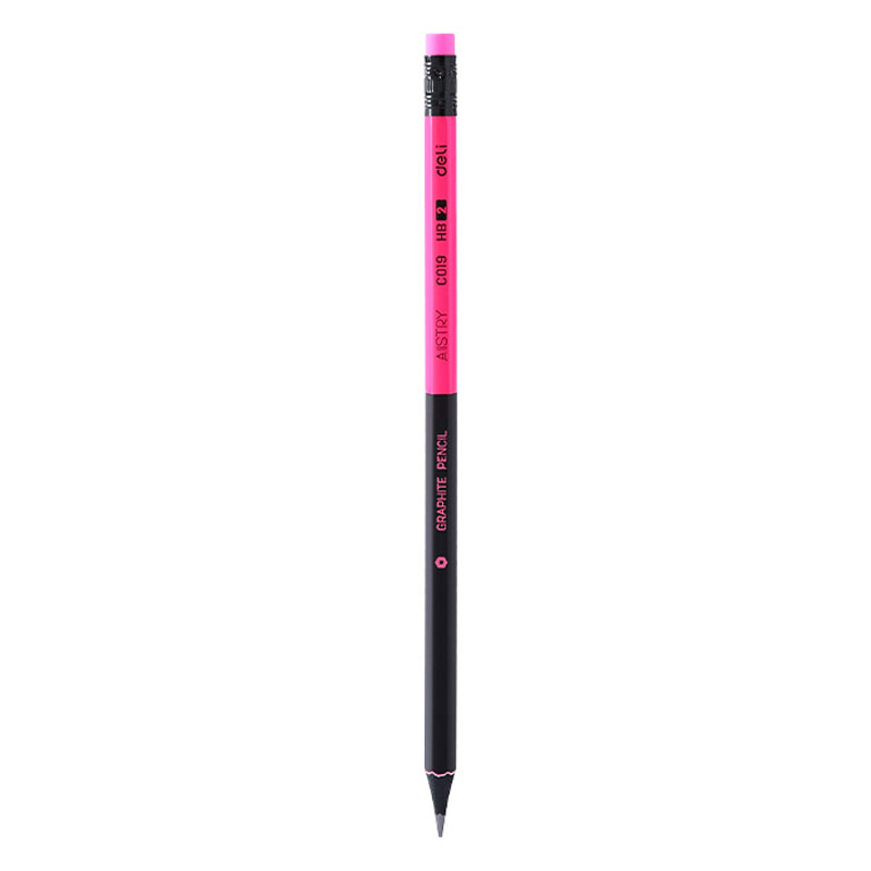 Creion grafit cu guma lemn negru hb deli [3]