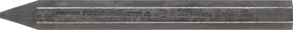 Creion grafit fara lemn gros 6b pitt monochrome faber-castell [2]