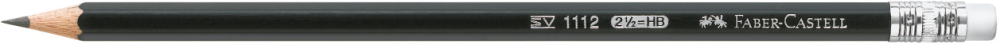 Creion grafit hb cu guma 1112 faber-castell [2]