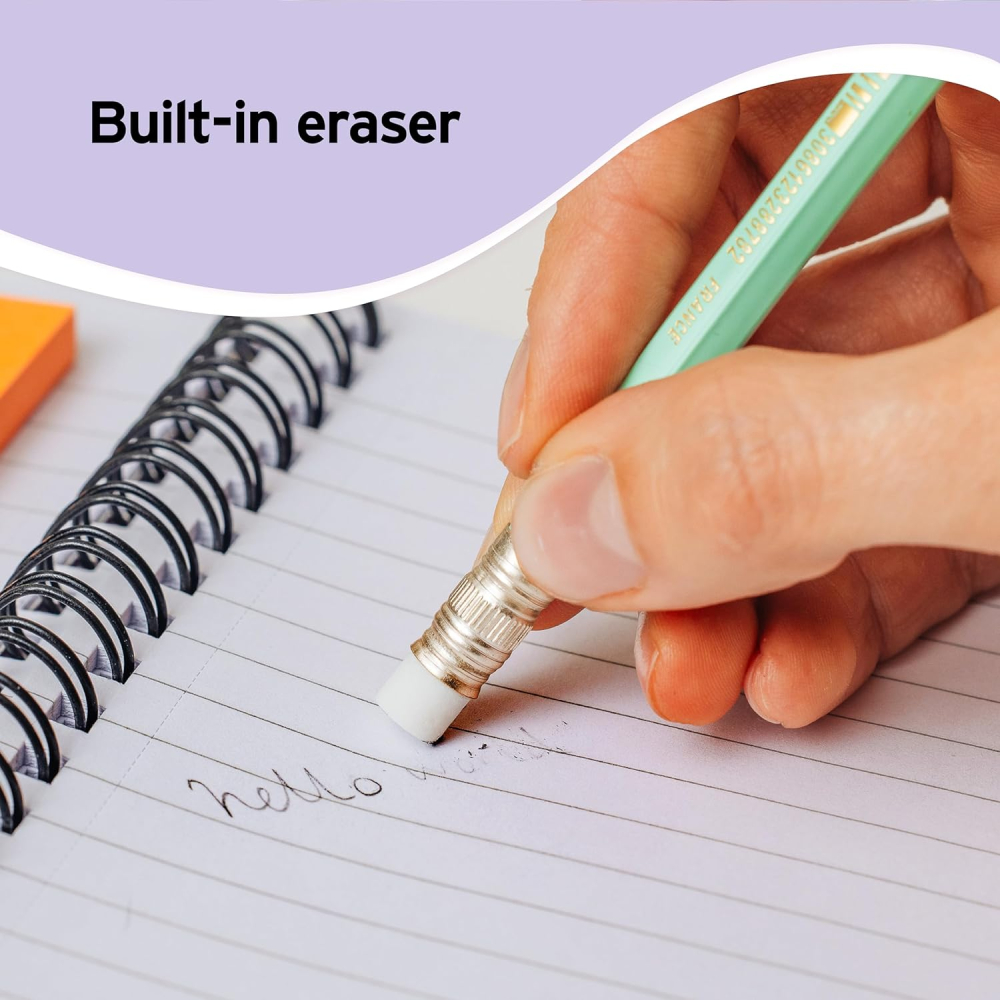 Creion grafit hb cu guma eco evolution pastel 12/cut bic [4]