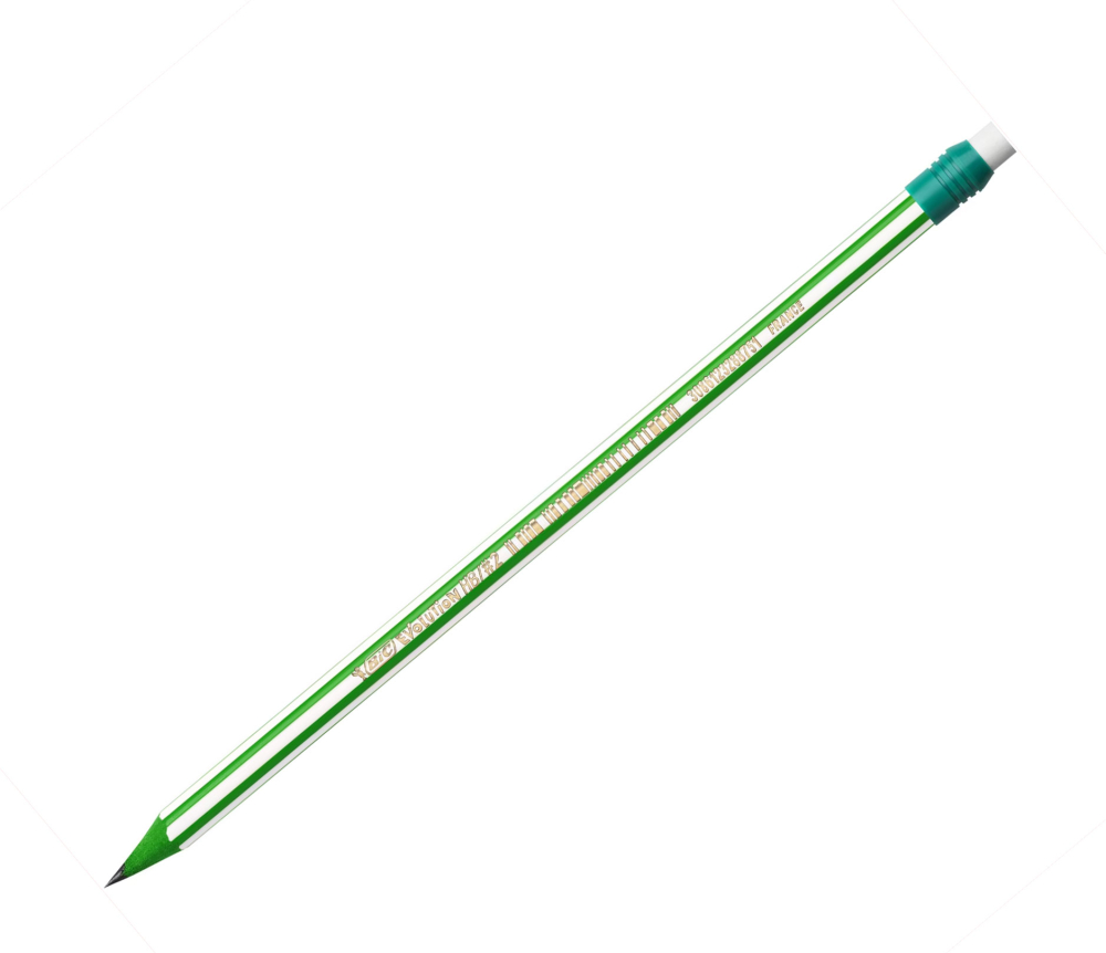 Creion grafit hb cu guma evolution stripes 646 12/cut bic [4]