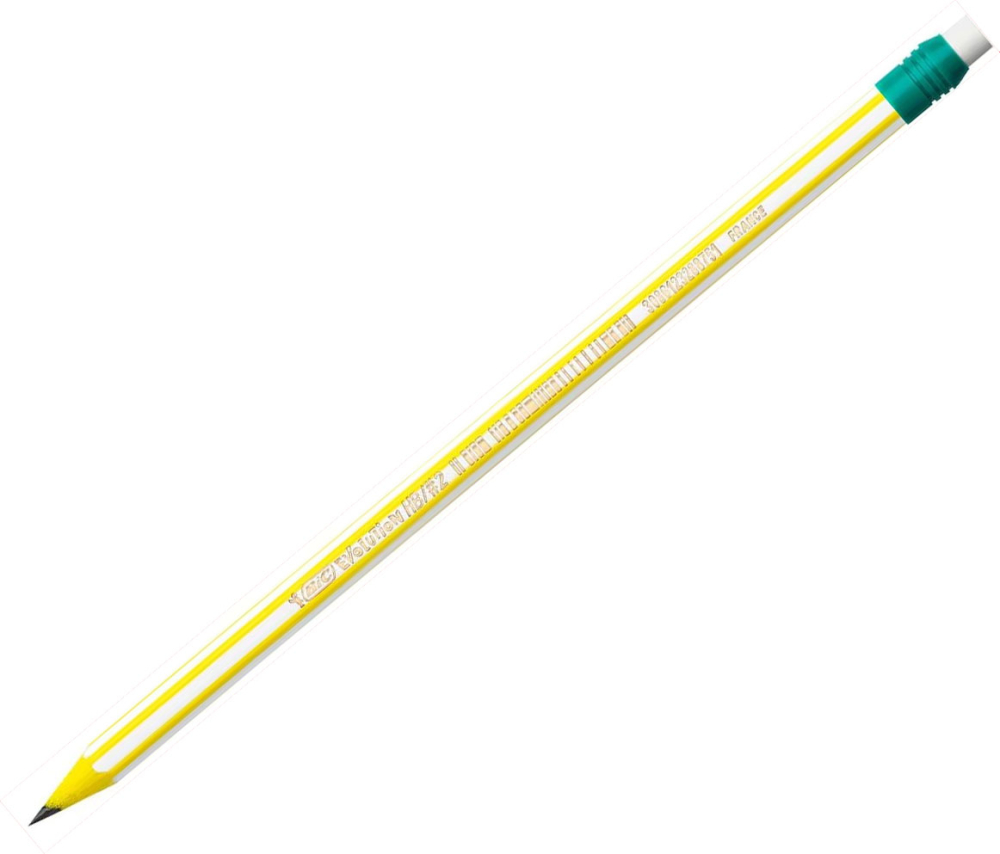 Creion grafit hb cu guma evolution stripes 646 12/cut bic [5]