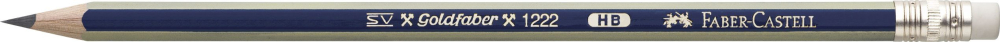 Creion grafit hb cu guma goldfaber 1221 faber-castell [2]