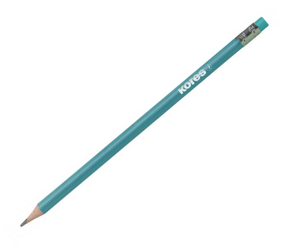Creion grafit hb cu guma metalic 6/set kores [5]