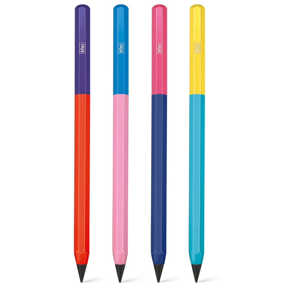 Creion Infinity Bicolor cu corp hexagonal, 4 combinatii de culori (16 buc/display) [4]