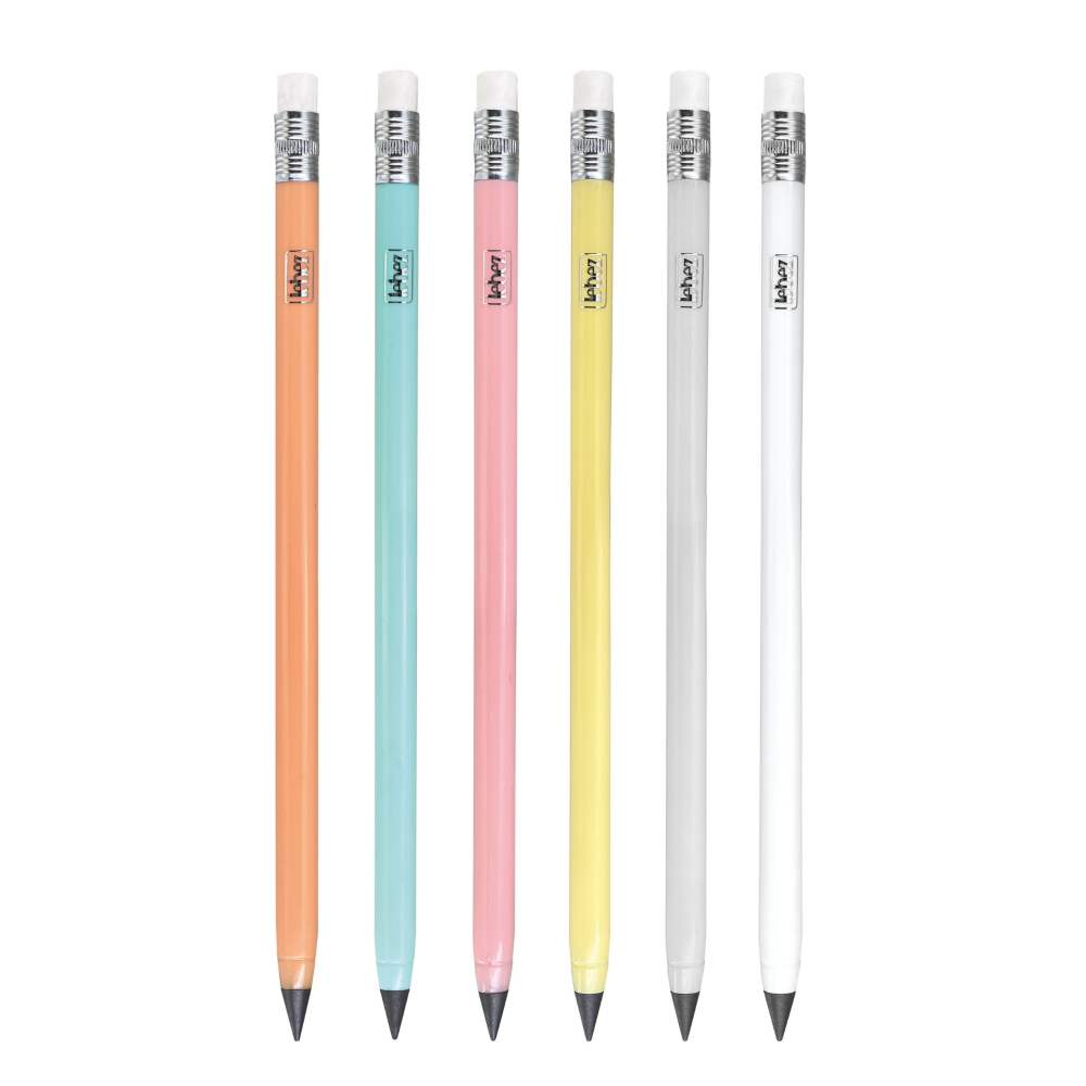 Creion Infinity - Pastel cu radiera, 6 culori (24 buc/display), copii varsta 3 ani+,6 ani+,8 ani+ [2]