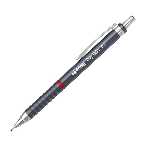 Creion mecanic 0.5mm tikky 3 gri retro rotring [2]