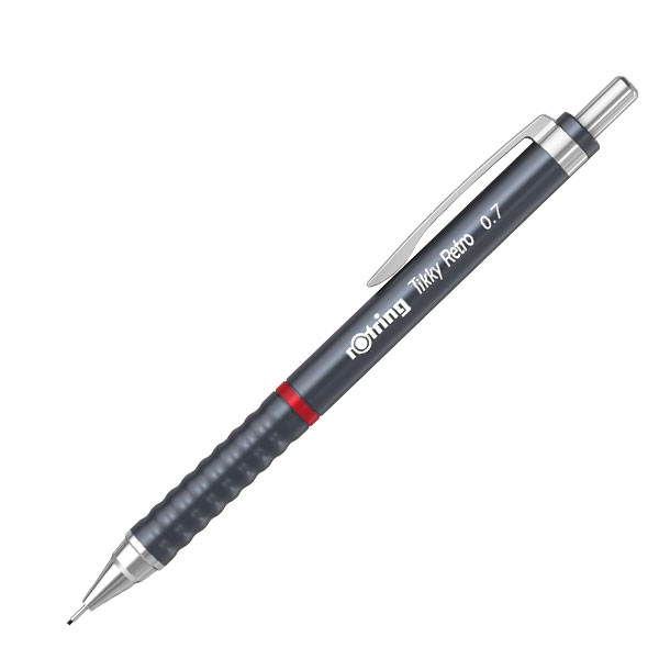 Creion mecanic 0.7mm tikky 3 gri retro rotring [2]