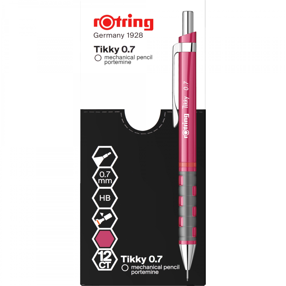 Creion mecanic 0.7mm tikky 3 magenta rotring [3]